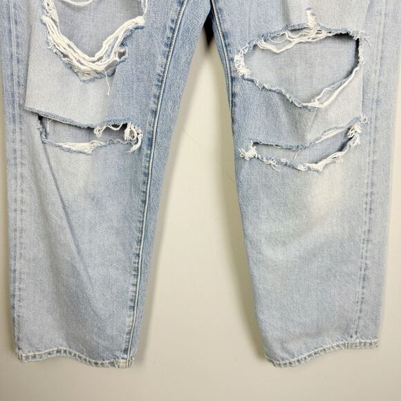 PILCRO | Vintage Crop Jeans Light Blue Wash Distressed Women’s Size 28 - Picture 9 of 15